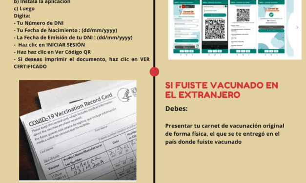Agencia Perú te indica los pasos para obtener tu certificado de vacunación