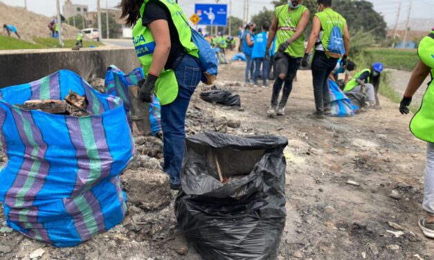 2 toneladas de basura son recogidas en limpieza del rio Chillón