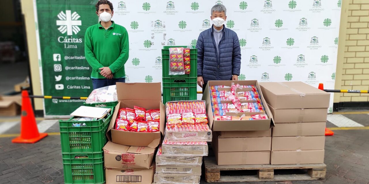 Ollas comunes y bomberos del Callao reciben donación de alimentos de Ajinomoto del Perú