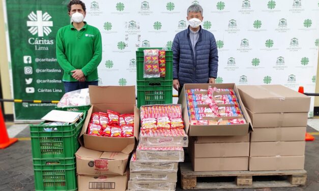 Ollas comunes y bomberos del Callao reciben donación de alimentos de Ajinomoto del Perú