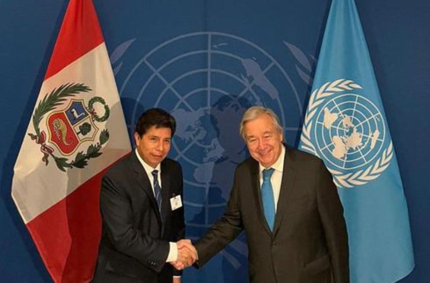 Pedro Castillo se reúne con secretarios generales de la ONU y la OEA
