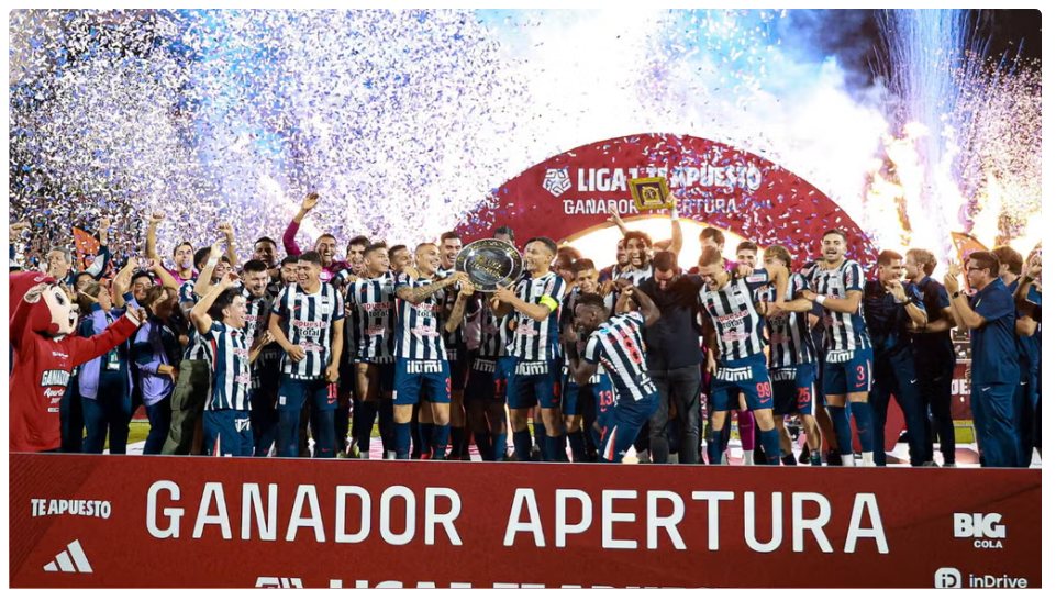 Alianza Lima campeón del Torneo Apertura 2026 tras contundente victoria en Matute