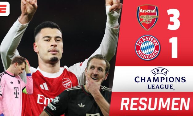Champions League: Arsenal derrota 3-1 a Bayern Munich y se consolida como líder de la fase liga