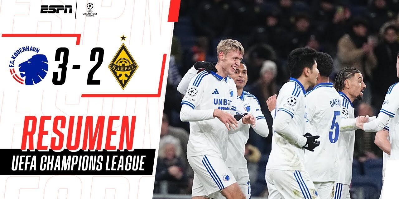 Champions League: Marcos López brilla con asistencia en el 1-0 de Copenhague ante Kairat Almaty