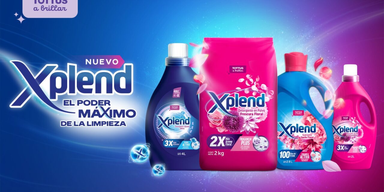 Innovación que se siente en cada lavado: Tottus lanza Xplend con tecnología avanzada y fórmulas especializadas en su nuevo portafolio de lavado