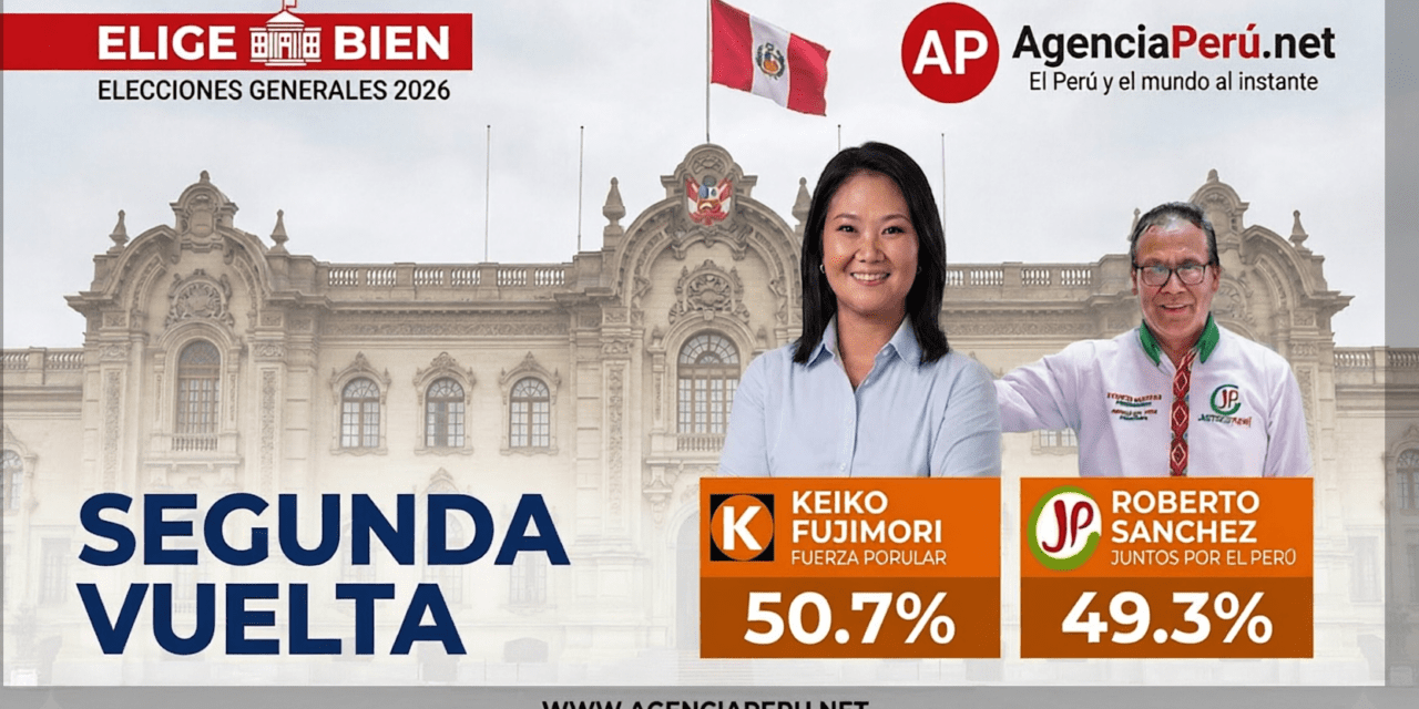 Ipsos registra empate técnico entre Fujimori y Sánchez en encuesta a boca de urna de la segunda vuelta