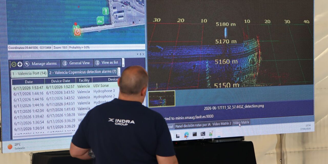 Indra Group integra IA, sensores acústicos y vehículos autónomos para hacer frente a las amenazas subacuáticas y transformar la seguridad en los puertos europeos