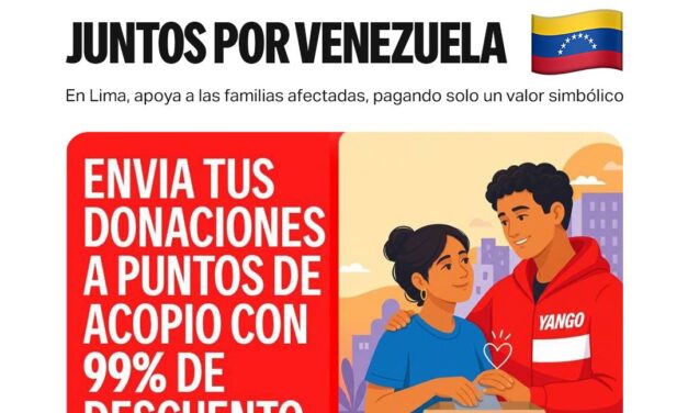 Yango ofrece envíos con 99% de descuento para facilitar el envío de ayuda humanitaria a las familias afectadas por los terremotos en Venezuela