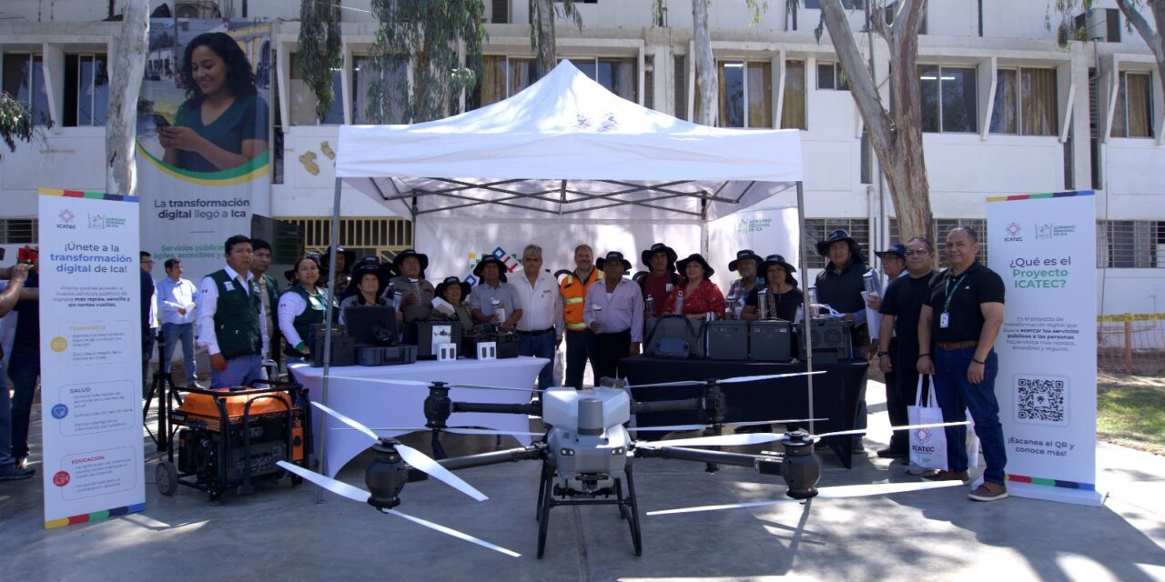 ICATEC fortalece la gestión agraria de la región Ica con drones y tecnología de agricultura de precisión