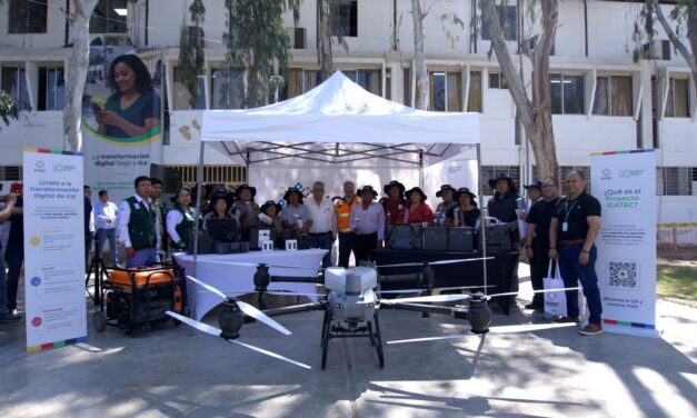 ICATEC fortalece la gestión agraria de la región Ica con drones y tecnología de agricultura de precisión