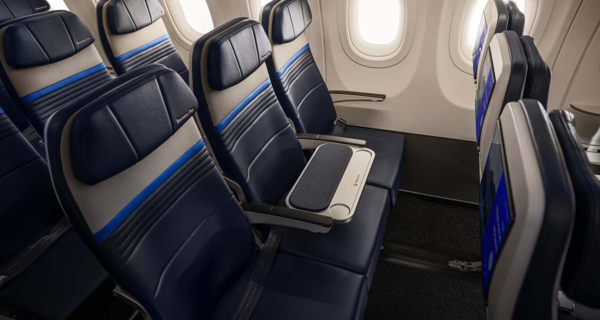 United estrena nuevos asientos Economy Plus con más espacio en el Airbus A321XLR