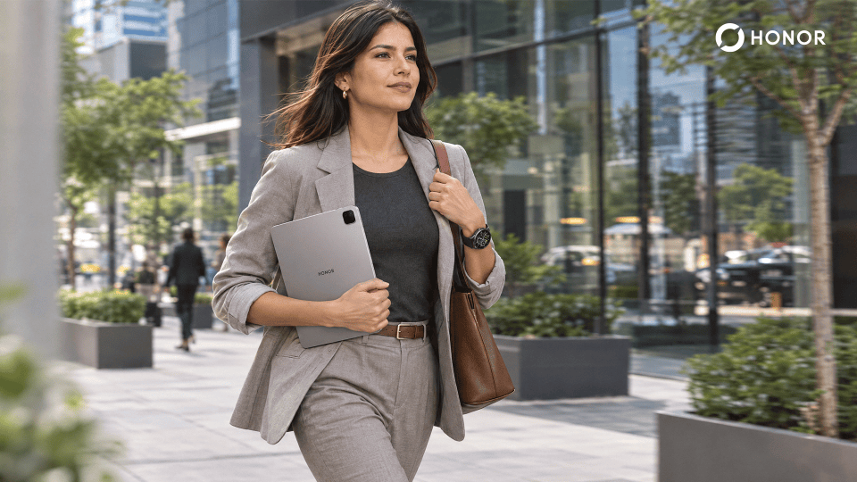 Dispositivos HONOR que acompañan a la mujer multitasking en el cuidado de sus hábitos